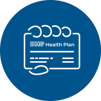 Sharp Health Plan ID card